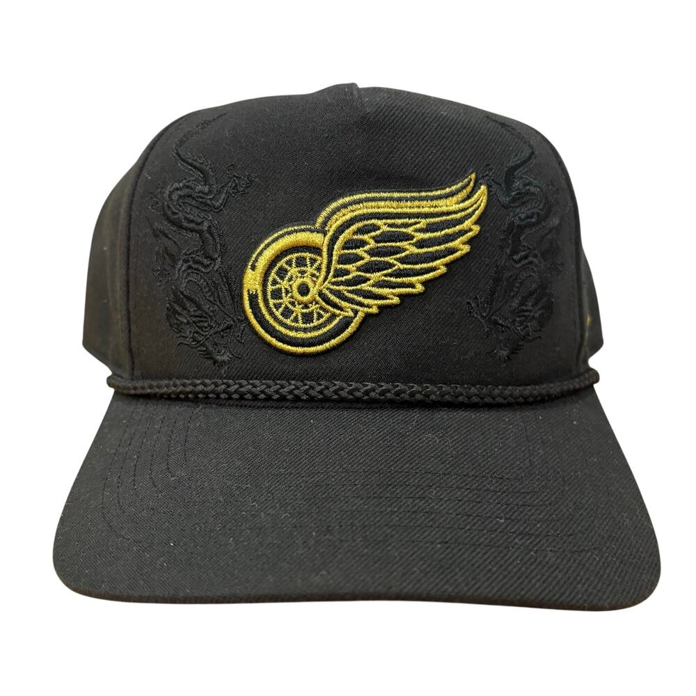 Detroit Red‎ Wings Year of the Dragon SnapBack Black Hat Cap Adjustable NHL
